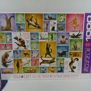 Eurographics Yoga Cats 1000 Piece Jigsaw Puzzle